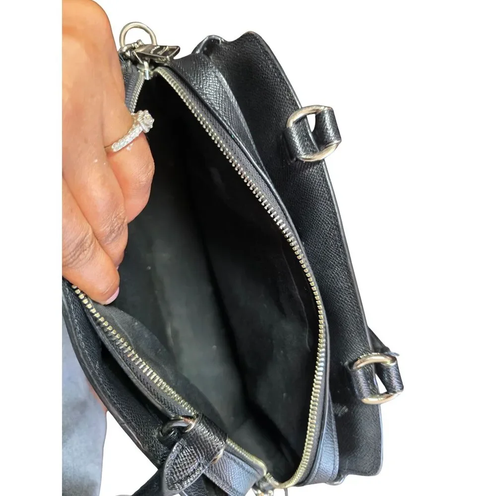 Coach Mini Lillie Carryall Crossbody Satchel Bag Black
